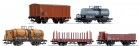 01672 Tillig Set of 5 freight cars, 175 years of Leipzig-Dresden line